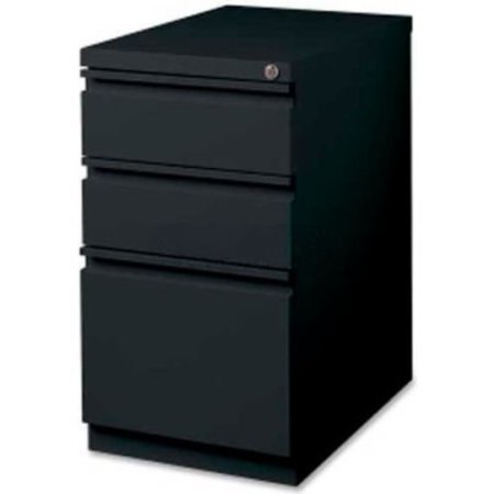 LORELL Lorell 3-Drawer Mobile File Pedestal, LLR49521, 15"W x 19-7/8"D x 27-3/4"H, Black LLR49521